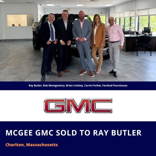 McGee GMC in Charlton, Massachusetts sold to Ray Butler